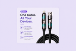Mfish 4-in-1 Fast Charging Cable UAE – Universal Multi USB Charger