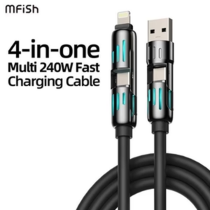 Mfish 4-in-1 Fast Charging Cable UAE – Universal Multi USB Charger